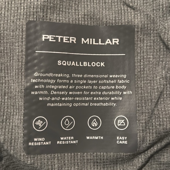 Peter Millar zip up vest. Size large, color blue - Picture 6 of 6